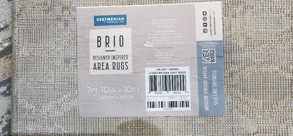 Brio Area Rug Collection, Matera Gray