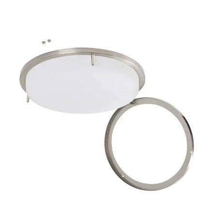 Energetic Lighting 14 LED Flush Mount Light Fixture, Brushed Nickel
