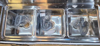 3-Compartment Stainless Steel Sink, 51"