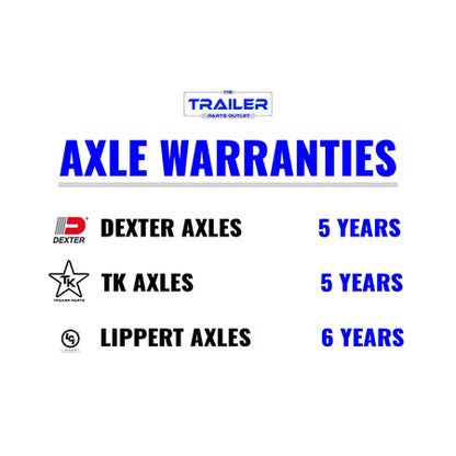 Dexter 3.5k Trailer Axle, 5 Lug, 73" Hubface