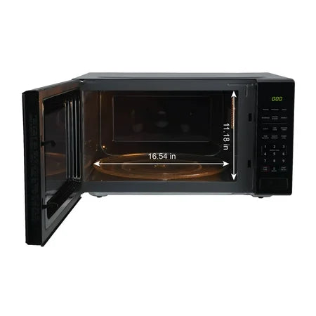 Mainstays 2.2 cu ft Countertop Microwave Oven, Black, New