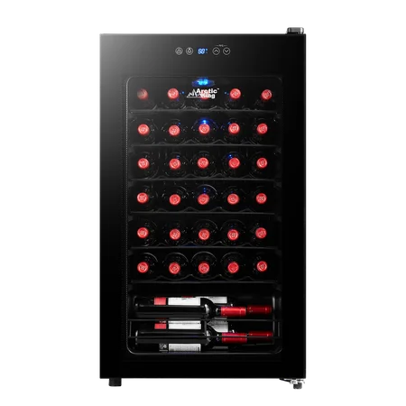 Arctic King Premium 34-Bottle Wine Cooler, Glass