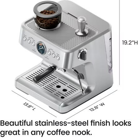 Chefman Crema Espresso Machine with Grinder
