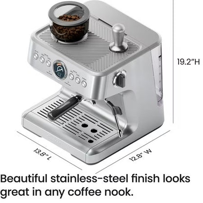 Chefman Crema Espresso Machine with Grinder
