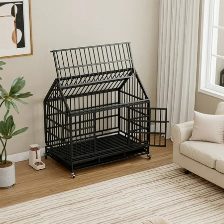 Aukfa 47 in Heavy Duty Indestructible Dog Crate