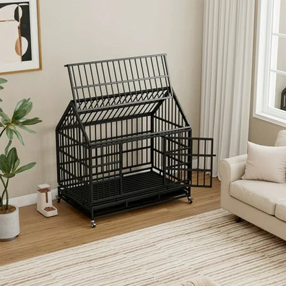 Aukfa 47 in Heavy Duty Indestructible Dog Crate