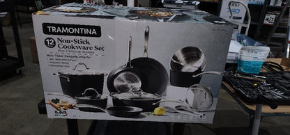 Tramontina Ceramic Non-Stick 12-piece Cookware Set with Utensils