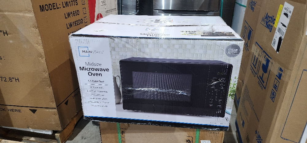 Mainstays 1.1 Cu. ft Microwave Oven in Black