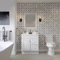 Hampton 30in Bath Vanity Cabinet White