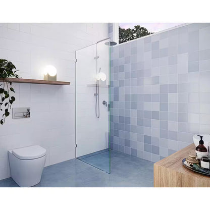 Vela 28.5W x 78H Frameless Shower Door Chrome