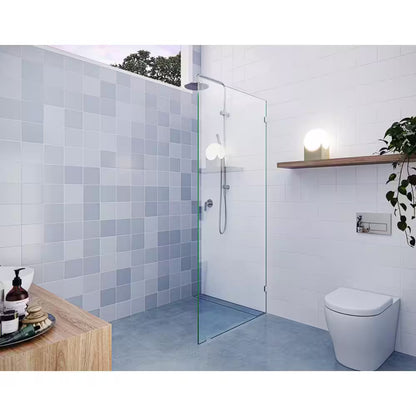 Vela 28.5W x 78H Frameless Shower Door Chrome