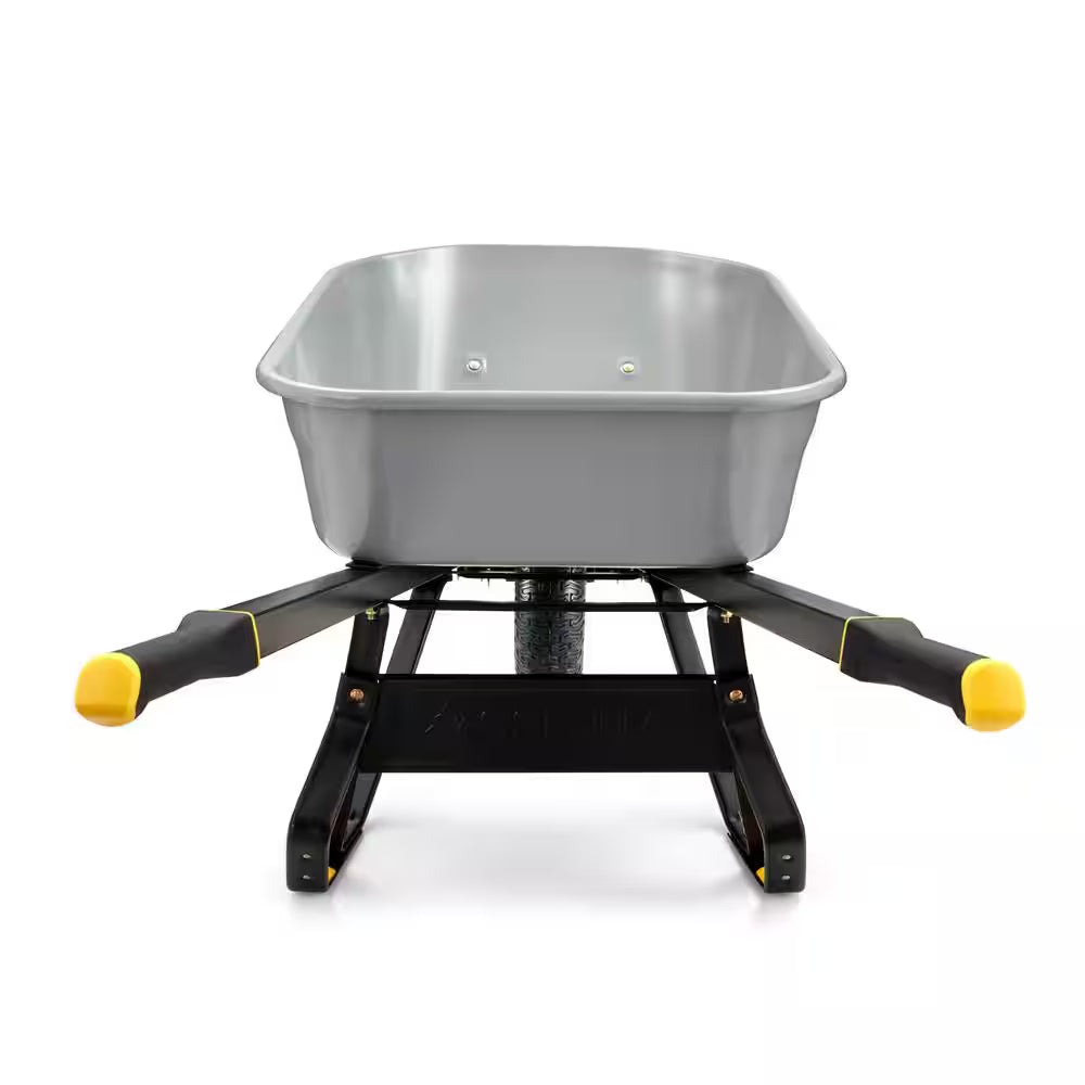Gorilla 6 cu ft PRO Steel Wheelbarrow, 16 Wheel