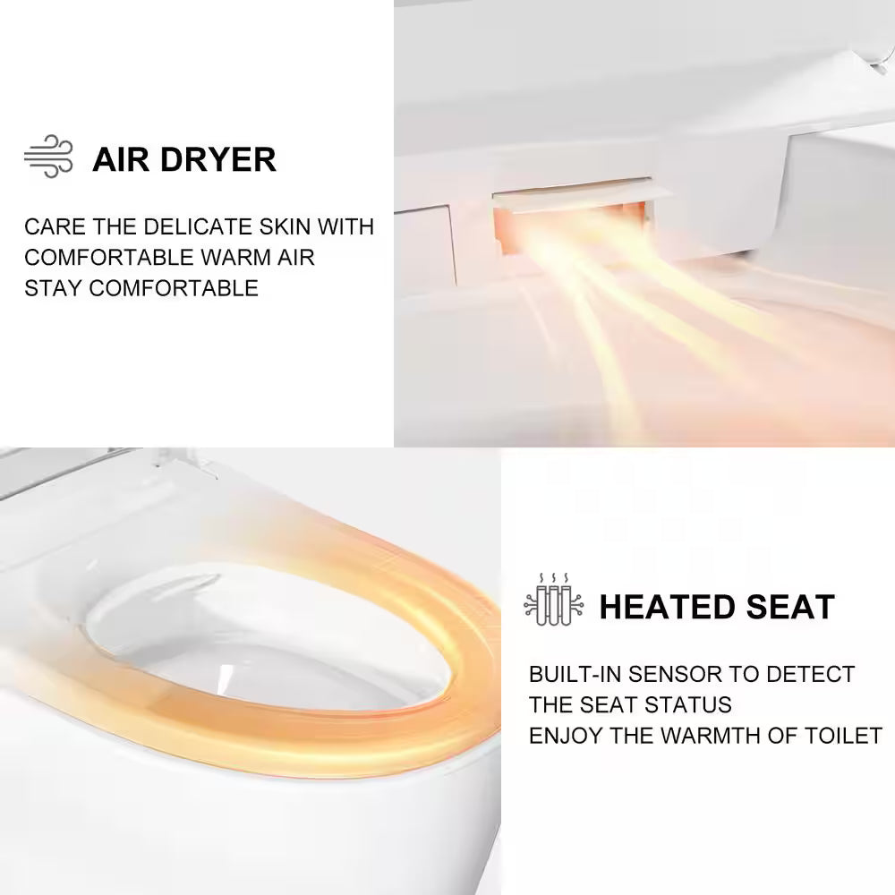 Horow Tankless Smart Toilet Bidet with Flush