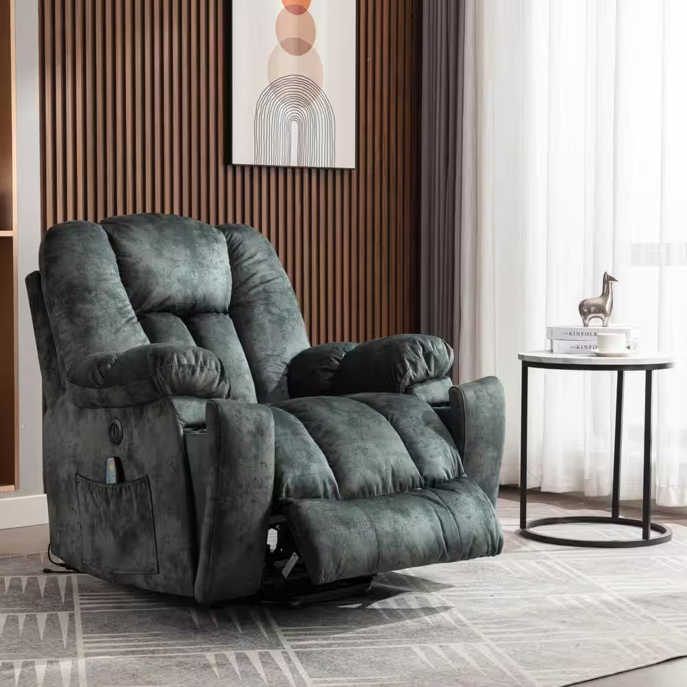 40.6" W Grey Power Lift Recliner