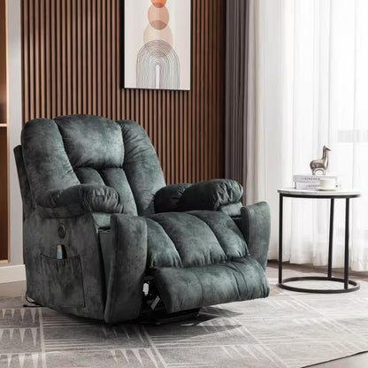 40.6" W Grey Power Lift Recliner