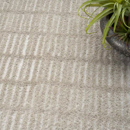 Grey Ivory Modern Comfort 8x10 Flat Rug
