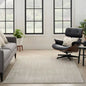 Grey Ivory Modern Comfort 8x10 Flat Rug
