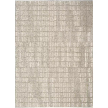 Grey Ivory Modern Comfort 8x10 Flat Rug