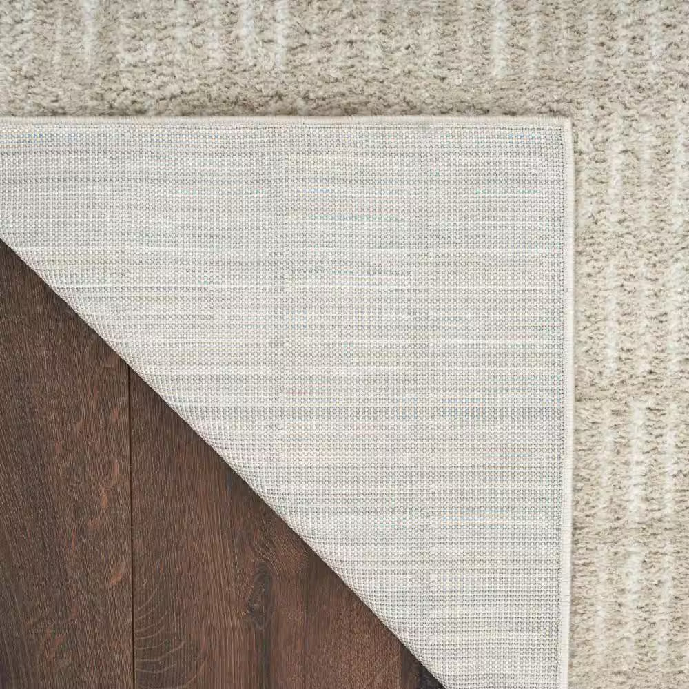 Grey Ivory Modern Comfort 8x10 Flat Rug