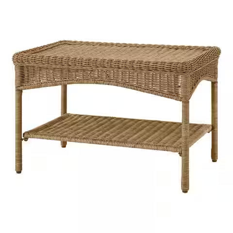 Rosemont Light Brown Rectangular Steel Table