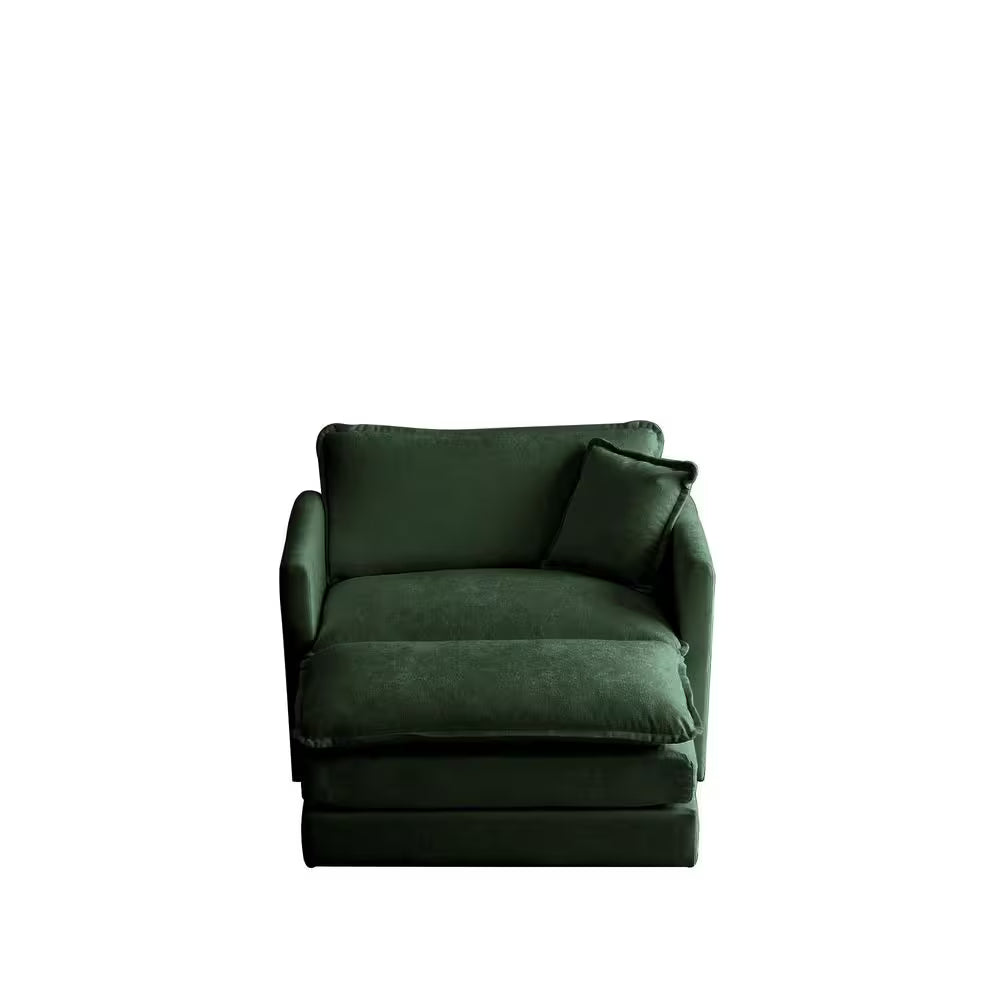 Homy Casa HEAT 41.4 in. Sectional, Hunter Green