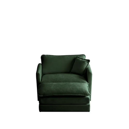 Homy Casa HEAT 41.4 in. Sectional, Hunter Green