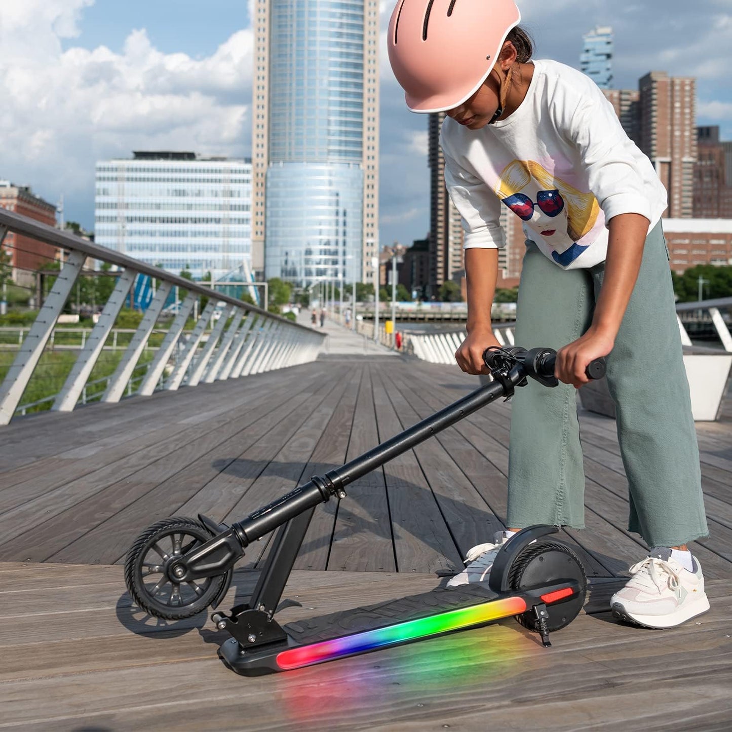 Jetson Omega Electric Scooter, Up To 10 MPH, Range Up To 5 Miles, 150-Watt Motor