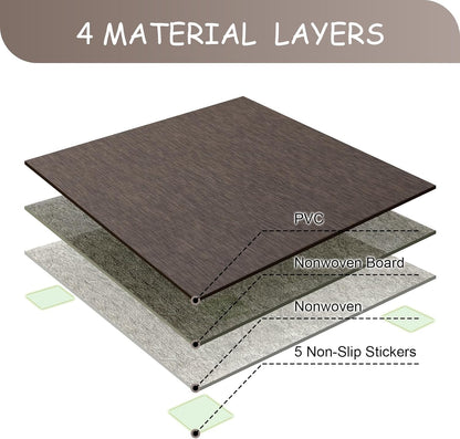 Japanese Tatami Mat, PVC Patchwork Tatami Floor Mats, 96" x 64"