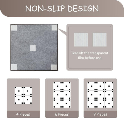 Japanese Tatami Mat, PVC Patchwork Tatami Floor Mats, 96" x 64"