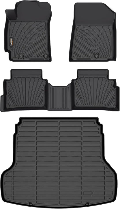 Binmotor-Floor Mats Cargo Liner Set for Kia Forte 2024 2023 2022-2019, All Weather Mats