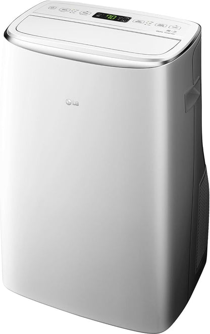 LG Dual Inverter Portable Air Conditioner Unit for Medium Rooms, Bedroom, Office, Kitchen, Dining Room, 115V, Cools up to 500 Sq. Ft., 3 Speeds, 24-hour Timer, with Wi-Fi Control and Remote, White