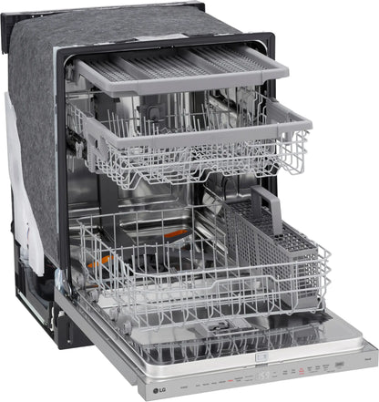 LG Top Control Wi-Fi Enabled Pocket Handle Dishwasher with 1-Hour Wash & Dry, QuadWash Pro, TrueSteam and Dynamic Heat Dry