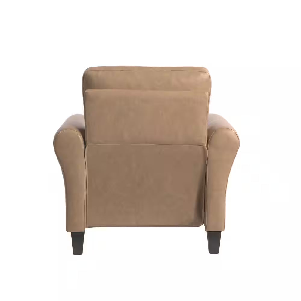 Wesley Light Brown Microfiber Chair