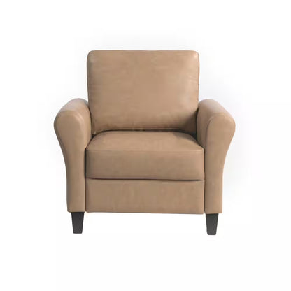 Wesley Light Brown Microfiber Chair