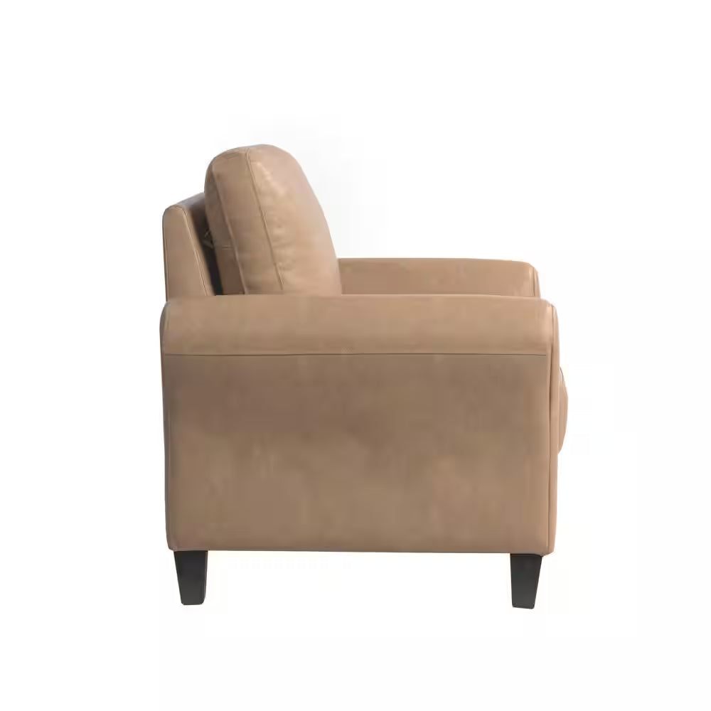 Wesley Light Brown Microfiber Chair