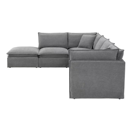 Harper & Bright 125.5 in. 6-Piece Sectional Sofa