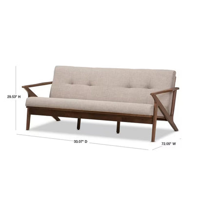 Bianca 72.1 in. Sofa with Wood Frame