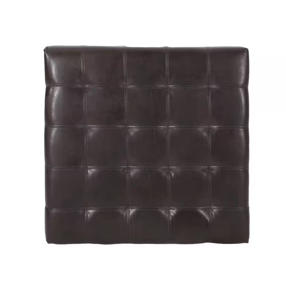 Alexandria Brown Storage Ottoman