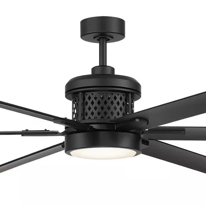 Royalty II 120 in. LED Black Ceiling Fan