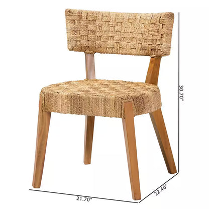 Sabit Natural Brown Seagrass Dining Chair