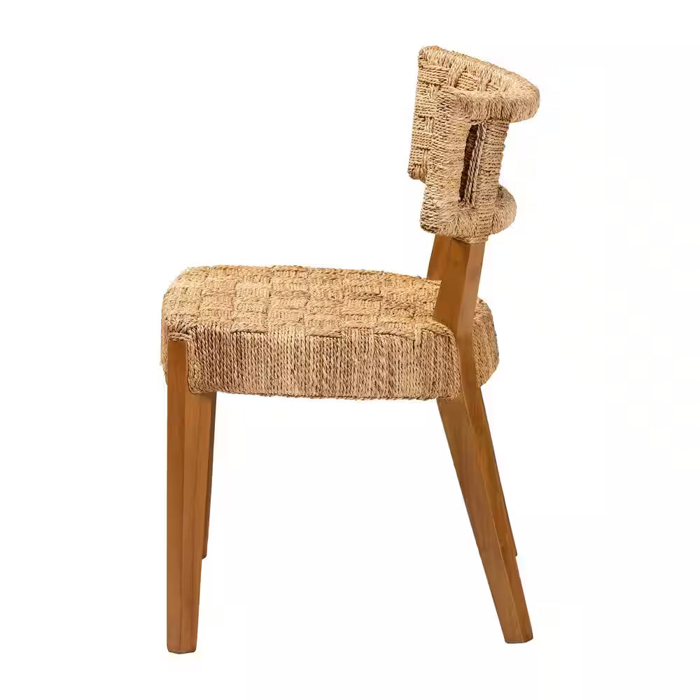 Sabit Natural Brown Seagrass Dining Chair
