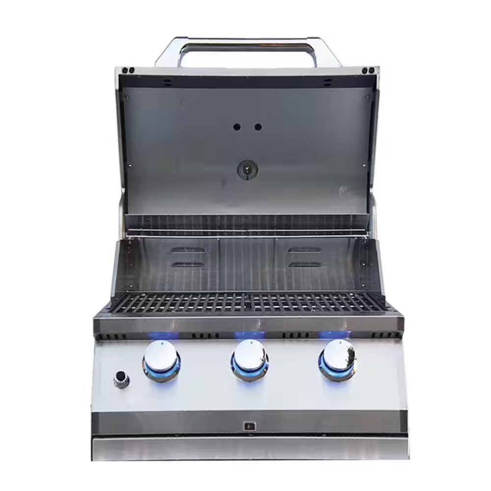 Built-In 3-Burner Convertible Gas Grill