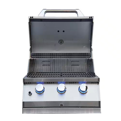 Built-In 3-Burner Convertible Gas Grill