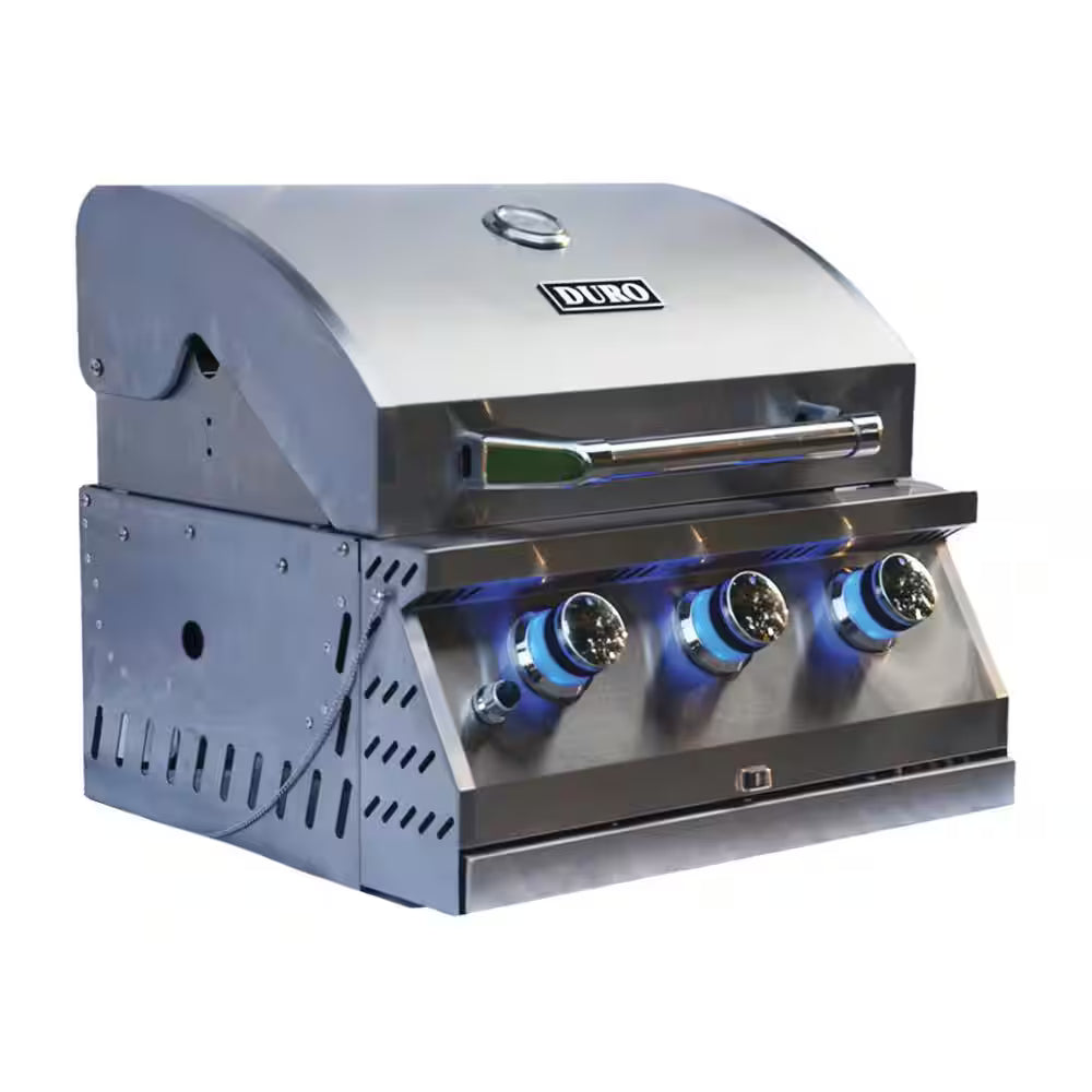 Built-In 3-Burner Convertible Gas Grill
