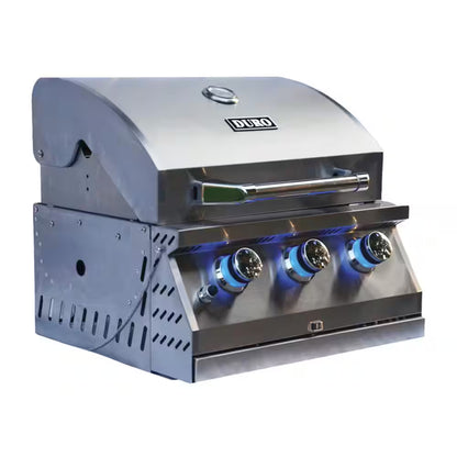 Built-In 3-Burner Convertible Gas Grill