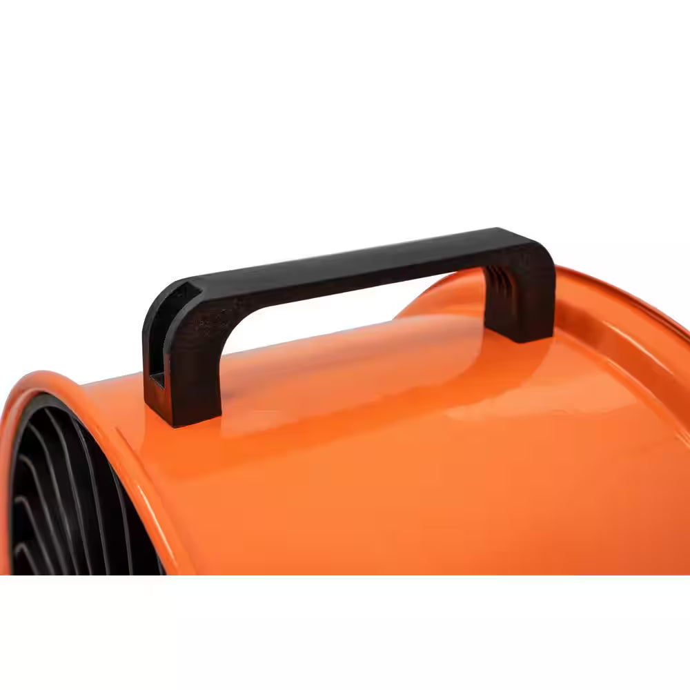Commercial Electric 16 in. 3-Speed Floor Fan in Orange High Velocity Turbo