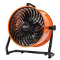 Commercial Electric 16 in. 3-Speed Floor Fan in Orange High Velocity Turbo