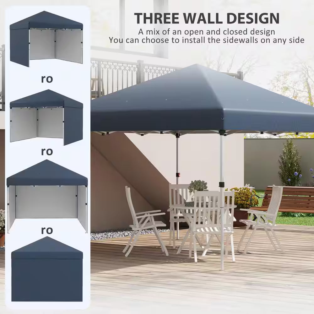 10 ft. x 10 ft. Pop Up Navy Blue Canopy Tent
