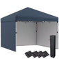 10 ft. x 10 ft. Pop Up Navy Blue Canopy Tent