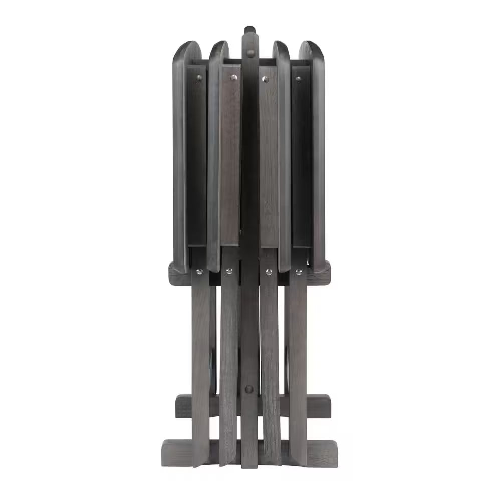 Dorian 23.62 in. Oyster Gray 5-Piece Snack Table